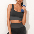 WQD 2 Pack Yoga Sports Bras for Women High Impact Padded Wirefree Seamless Support for Yoga Running Training Gym Workouts