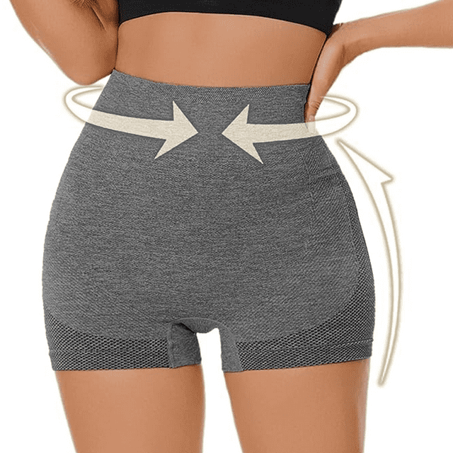WQD Women's 2 Packs Workout Yoga Gym Shorts High Waisted Butt Lifting Scrunch Butt Seamless Booty leggings Shorts
