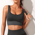 WQD 2 Pack Yoga Sports Bras for Women High Impact Padded Wirefree Seamless Support for Yoga Running Training Gym Workouts