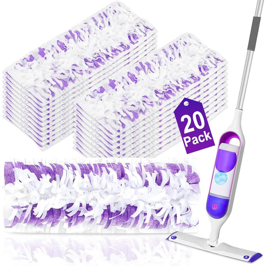 20 Pack Disposable Power Mop Pads for SwifferPower Mop Pads,Compatible with SwifferPower Mop Refills,Thickened Multi-Surface Replacement for SwifferWet Pads Refill on All Finished Floors