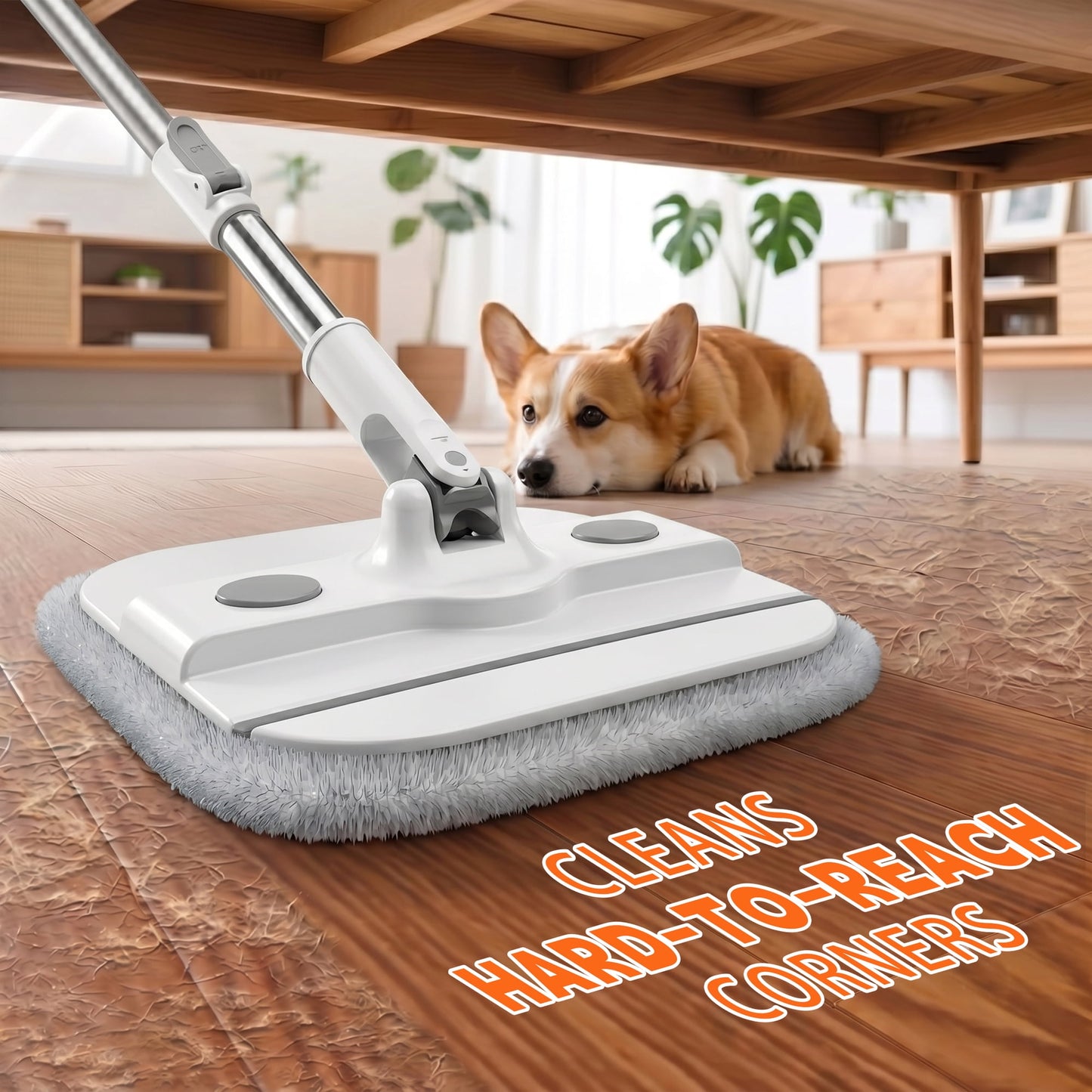 Mop and Bucket Set, Easy-to-use Spin Mop with Separate Dirty Water System, Deep-Cleaning Mops for Floors, Versatile Mops for Walls