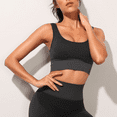 WQD 2 Pack Yoga Sports Bras for Women High Impact Padded Wirefree Seamless Support for Yoga Running Training Gym Workouts