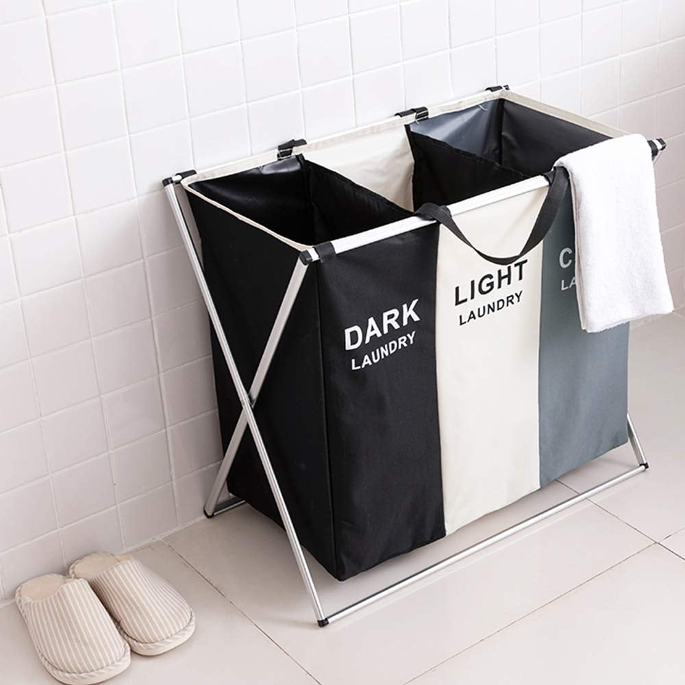 135L Large Clothes Laundry Hamper Sorter Waterproof Laundry Storage Bag Basket Sorter for Laundry Room Organization