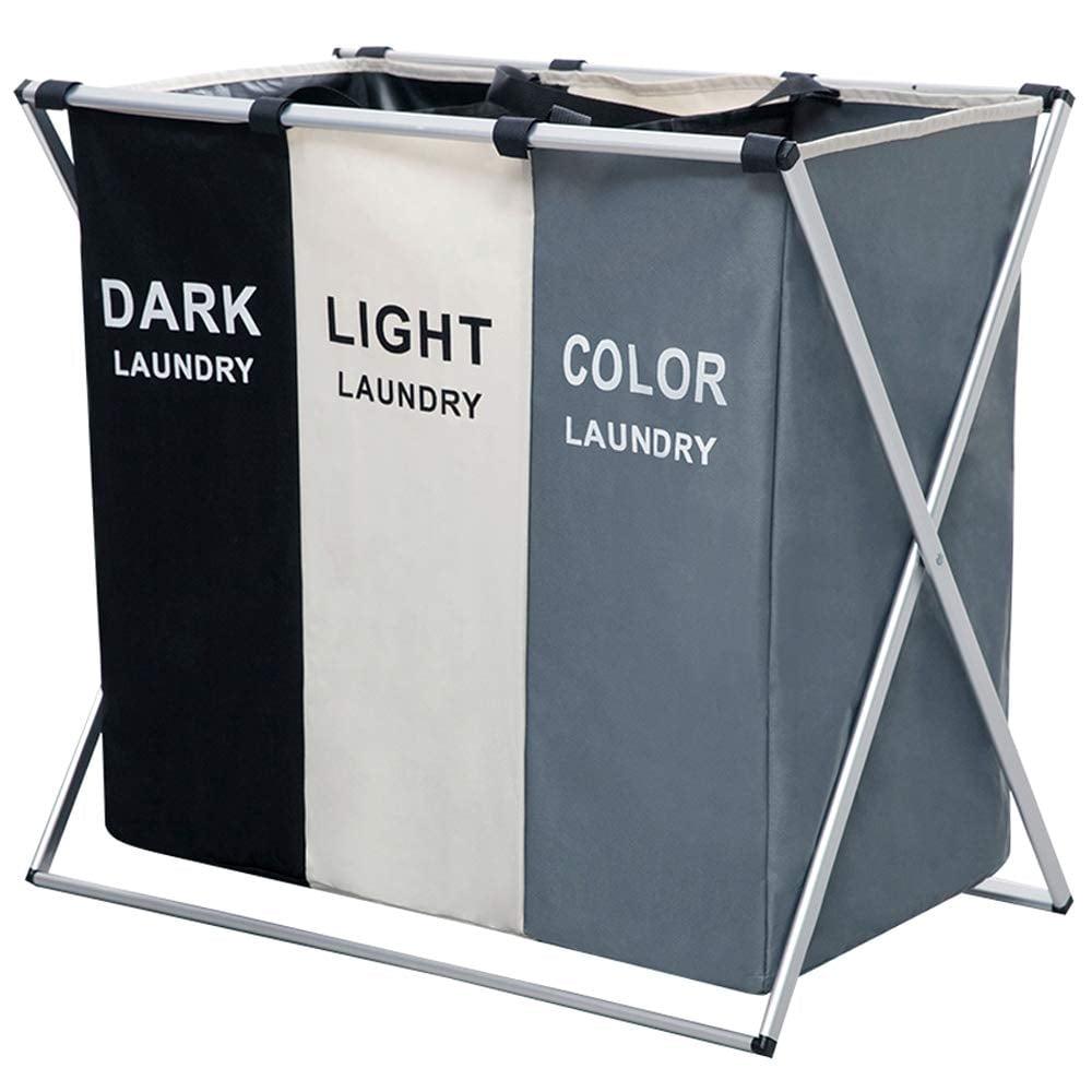 135L Large Clothes Laundry Hamper Sorter Waterproof Laundry Storage Bag Basket Sorter for Laundry Room Organization